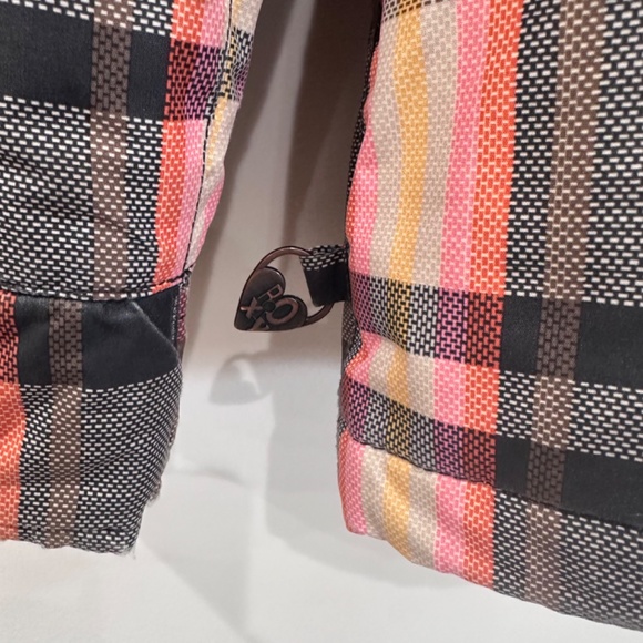 Roxy Peach Plaid Ski Snowboard Jacket and Matching Pants Outfit - Size XS - Picture 7 of 16